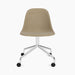 Harbour Side Dining Chair, Polished Aluminium Star Base w/Casters - Audo Bouclé 02