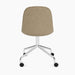 Harbour Side Dining Chair, Polished Aluminium Star Base w/Casters - Audo Bouclé 02
