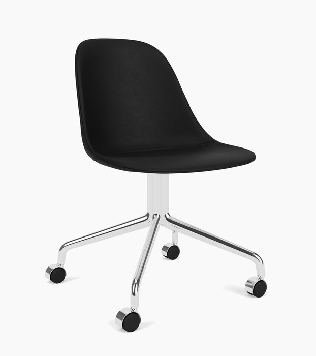 Harbour Side Dining Chair, Polished Aluminium Star Base w/Casters - Sierra 1001