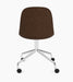 Harbour Side Dining Chair, Polished Aluminium Star Base w/Casters - Audo Bouclé 07