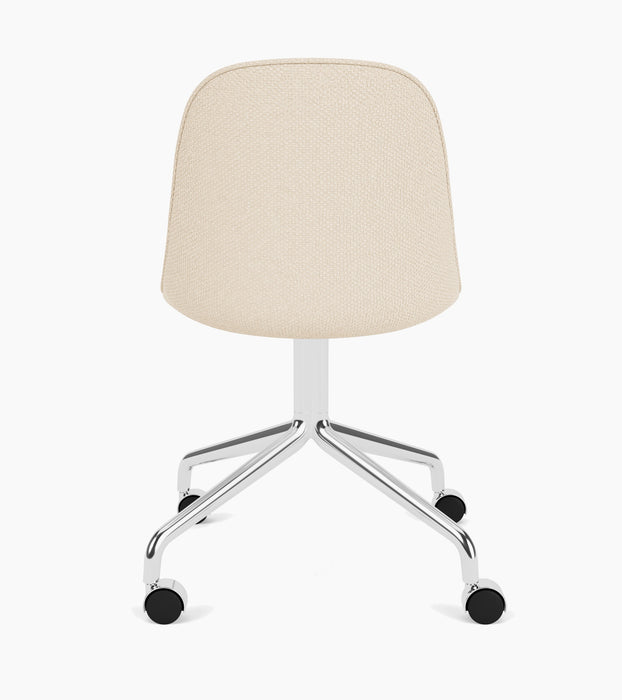 Harbour Side Dining Chair, Polished Aluminium Star Base w/Casters - Logan Jasmine