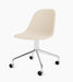 Harbour Side Dining Chair, Polished Aluminium Star Base w/Casters - Logan Jasmine