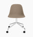 Harbour Side Dining Chair, Polished Aluminium Star Base w/Casters - Logan Flint