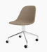 Harbour Side Dining Chair, Polished Aluminium Star Base w/Casters - Logan Flint