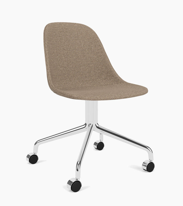 Harbour Side Dining Chair, Polished Aluminium Star Base w/Casters - Logan Flint