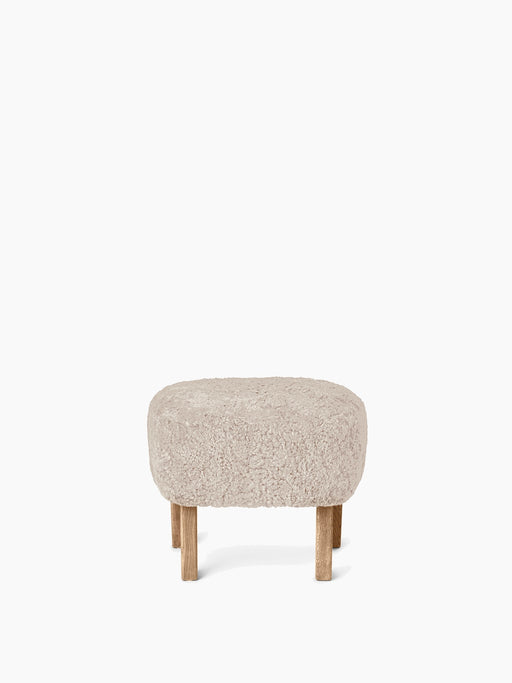 Ingeborg Ottoman, Sheepskin - Sheepskin Moonlight