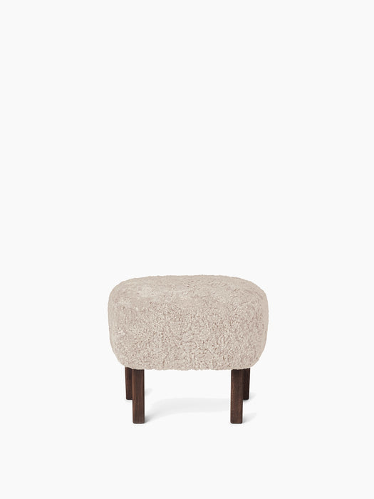 Ingeborg Ottoman, Sheepskin - Sheepskin Moonlight