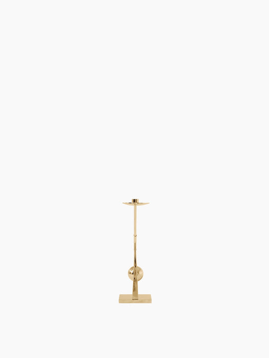 Interconnect Candle Holder - Polished Brass