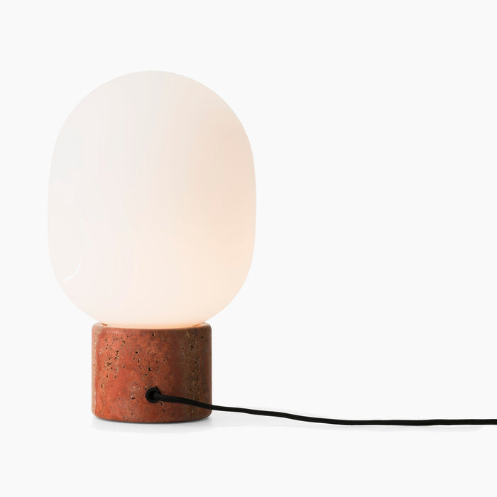 JWDA Table Lamp, Large - Red Travertine Stone