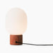 JWDA Table Lamp, Large - Red Travertine Stone