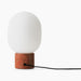 JWDA Table Lamp, Large - Red Travertine Stone
