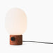JWDA Table Lamp, Large - Red Travertine Stone