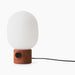 JWDA Table Lamp, Large - Red Travertine Stone