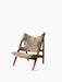 Knitting Lounge Chair, Sheepskin - Walnut