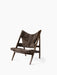 Knitting Lounge Chair, Sheepskin - Dark Stained Oak