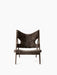 Knitting Lounge Chair, Sheepskin - Dark Stained Oak