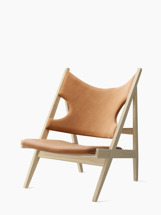 Knitting Lounge Chair, Leather - Dunes Camel 21004