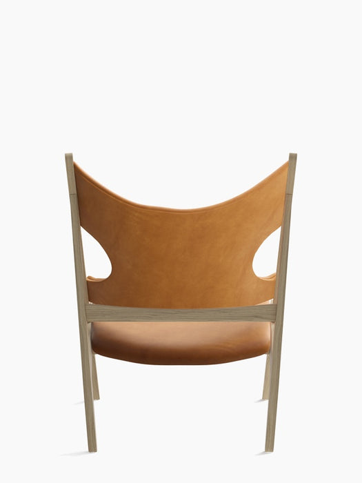 Knitting Lounge Chair, Leather - Dunes Camel 21004