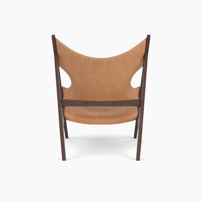 Knitting Lounge Chair, Leather - Dunes Camel 21004