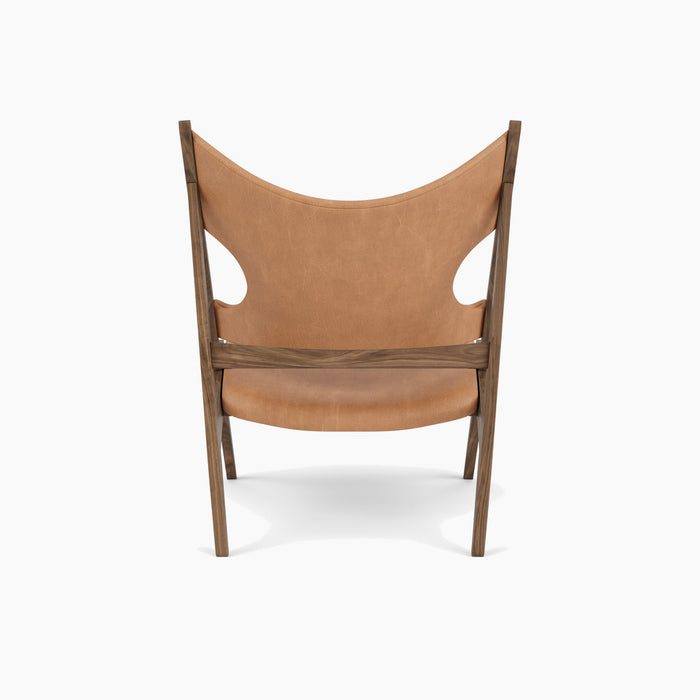 Knitting Lounge Chair, Leather - Dunes Camel 21004