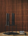 Black Kubus 4 candle holder with four black candles on a Kubus Base, with a Matchbox Cover and Snuffer on a marble tabletop.