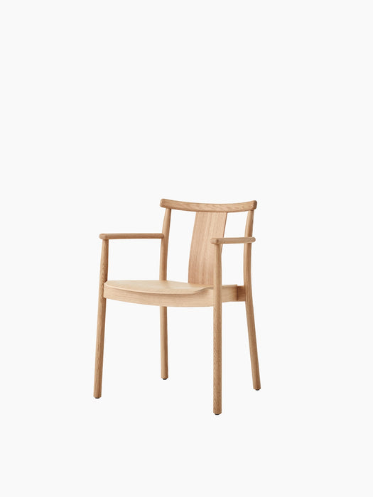 Merkur Dining Chair w/Armrests - Natural Oak