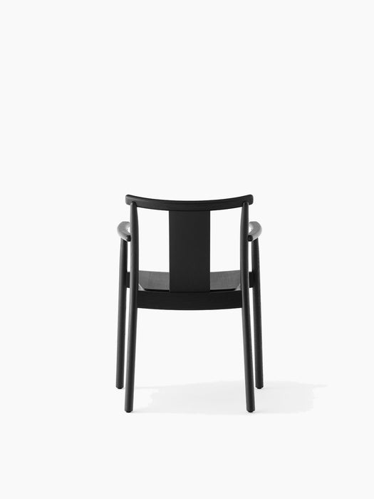Merkur Dining Chair w/Armrests - Black Oak