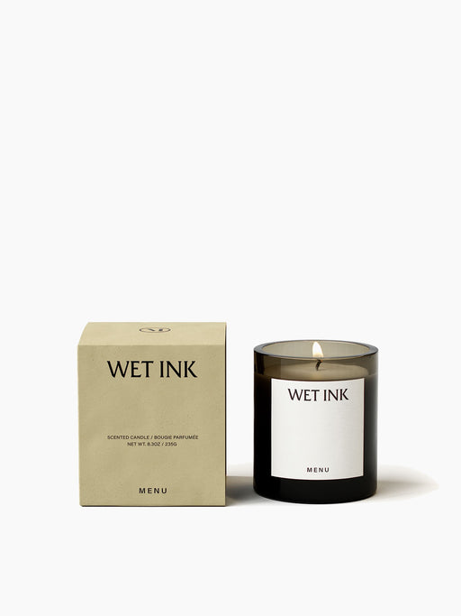 Olfacte Scented Candle, Wet Ink - 235 g / Poured glass candle