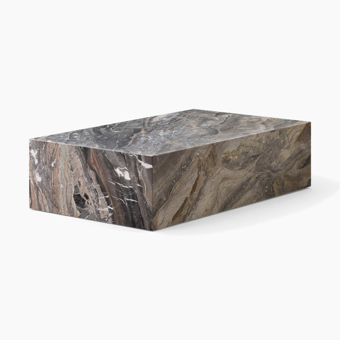 Plinth Low - Grey Galaxy Marble