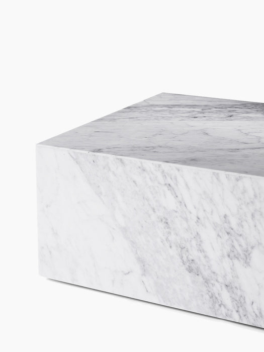 Plinth Low - Carrara Marble