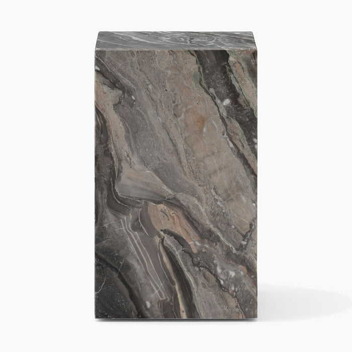 Plinth Tall - Grey Galaxy Marble