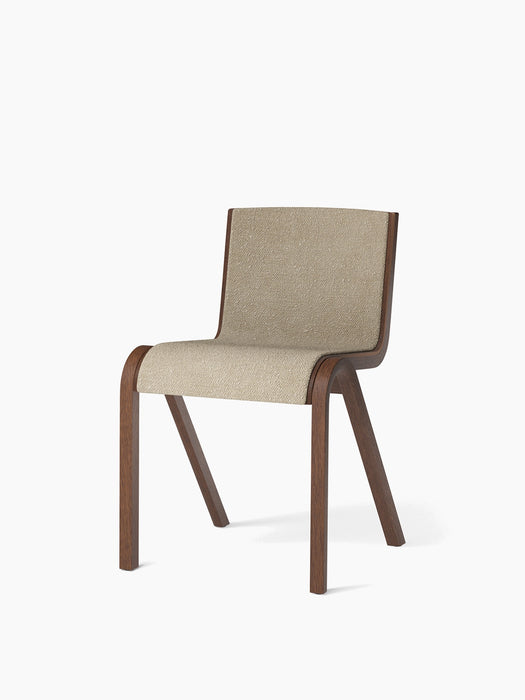Ready Dining Chair, Front Upholstered - Red Stained Oak