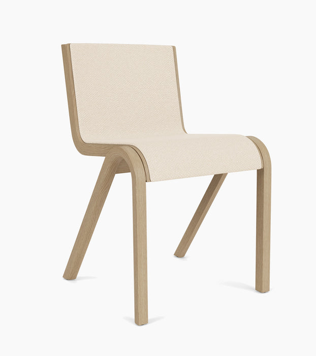 Ready Dining Chair, Front Upholstered - Natural Oak