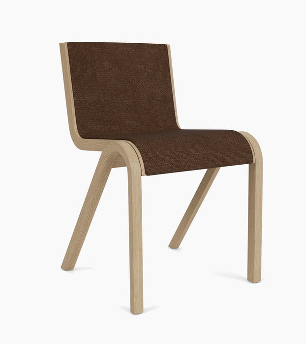 Ready Dining Chair, Front Upholstered - Natural Oak