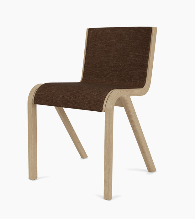 Ready Dining Chair, Front Upholstered - Natural Oak