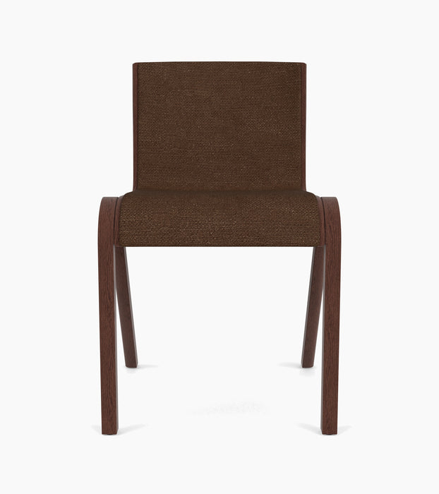 Ready Dining Chair, Front Upholstered - Red Stained Oak