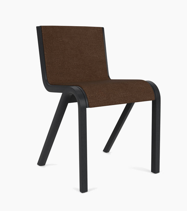 Ready Dining Chair, Front Upholstered - Black Oak