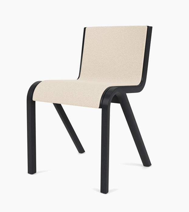 Ready Dining Chair, Front Upholstered - Black Oak