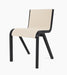 Ready Dining Chair, Front Upholstered - Black Oak