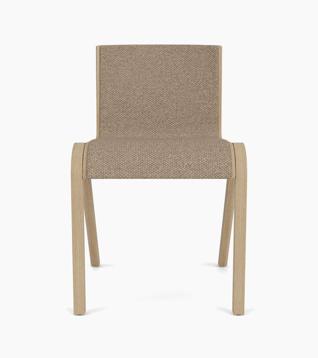 Ready Dining Chair, Front Upholstered - Natural Oak