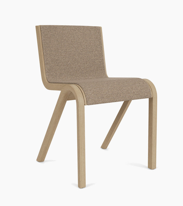 Ready Dining Chair, Front Upholstered - Natural Oak