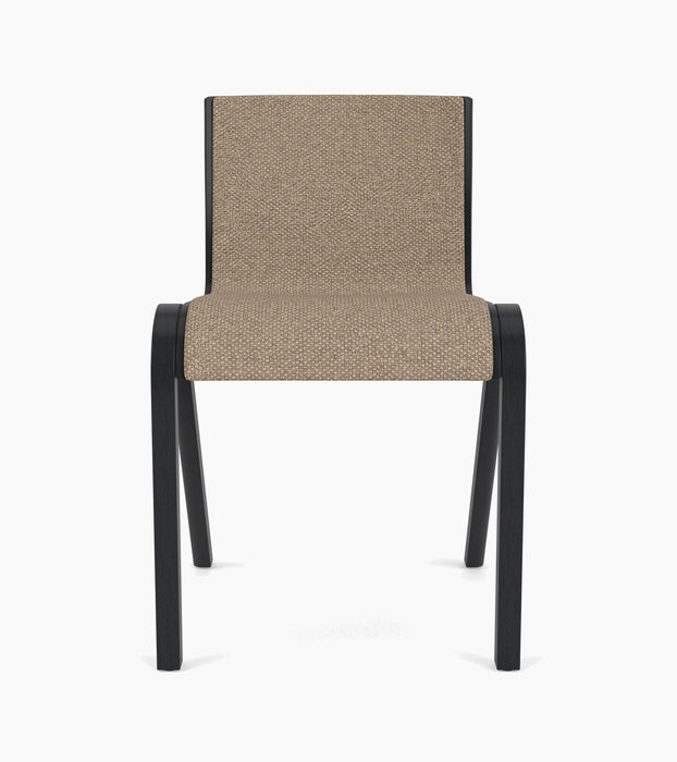 Ready Dining Chair, Front Upholstered - Black Oak