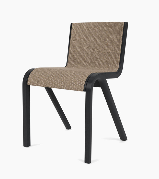 Ready Dining Chair, Front Upholstered - Black Oak