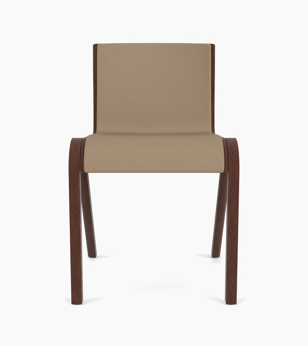 Ready Dining Chair, Front Upholstered - Red Stained Oak