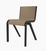 Ready Dining Chair, Front Upholstered - Black Oak
