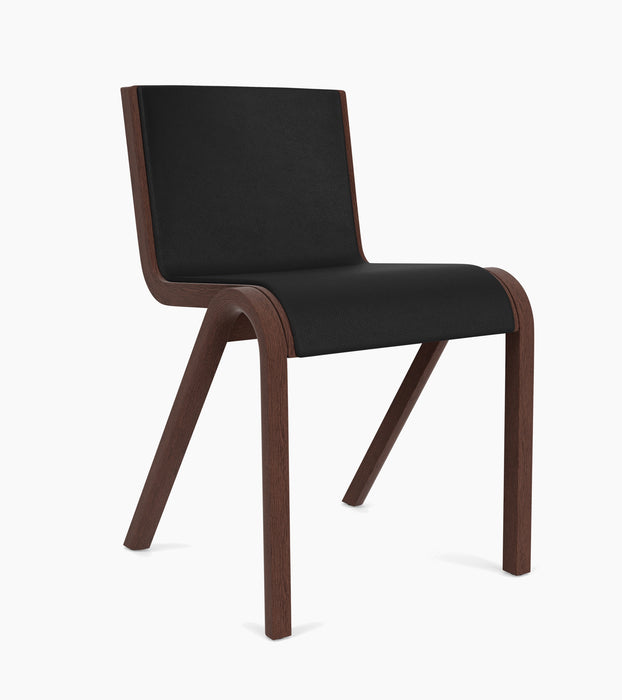 Ready Dining Chair, Front Upholstered - Red Stained Oak