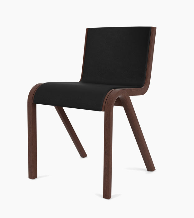 Ready Dining Chair, Front Upholstered - Red Stained Oak
