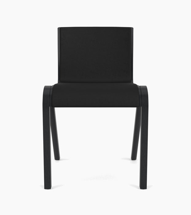Ready Dining Chair, Front Upholstered - Black Oak