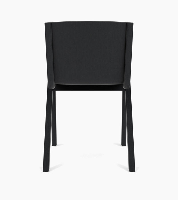 Ready Dining Chair, Front Upholstered - Black Oak