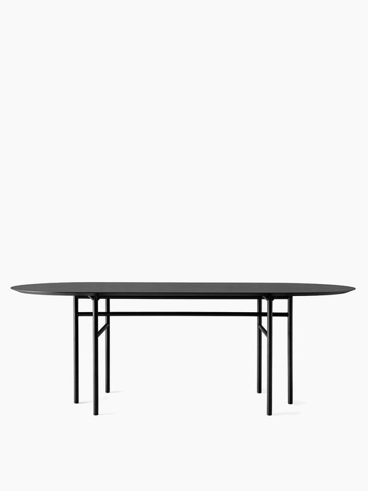 Snaregade Oval Table - Black | Black Oak